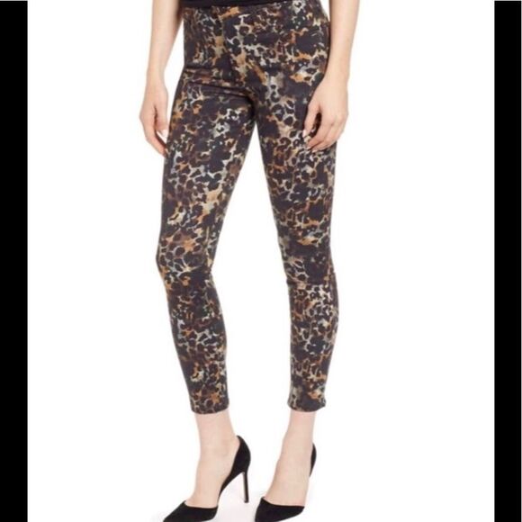 AG Farrah High Waist Skinny Jeans Leopard Print 27R - Picture 1 of 8